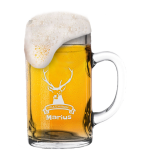 Befüllter Goaßmaß mit persönlicher Gravur / Druck