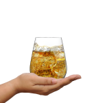 Authentis Longdrinkglas liegt perfekt in der Hand