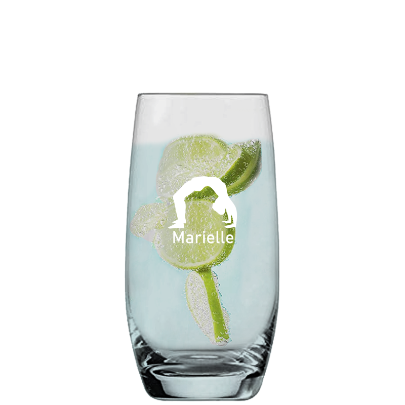 Graviertes Wasser Glas Banquet Glas individuell