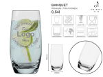 Banquet Wasserglas mit mehreren Angaben vom Glas