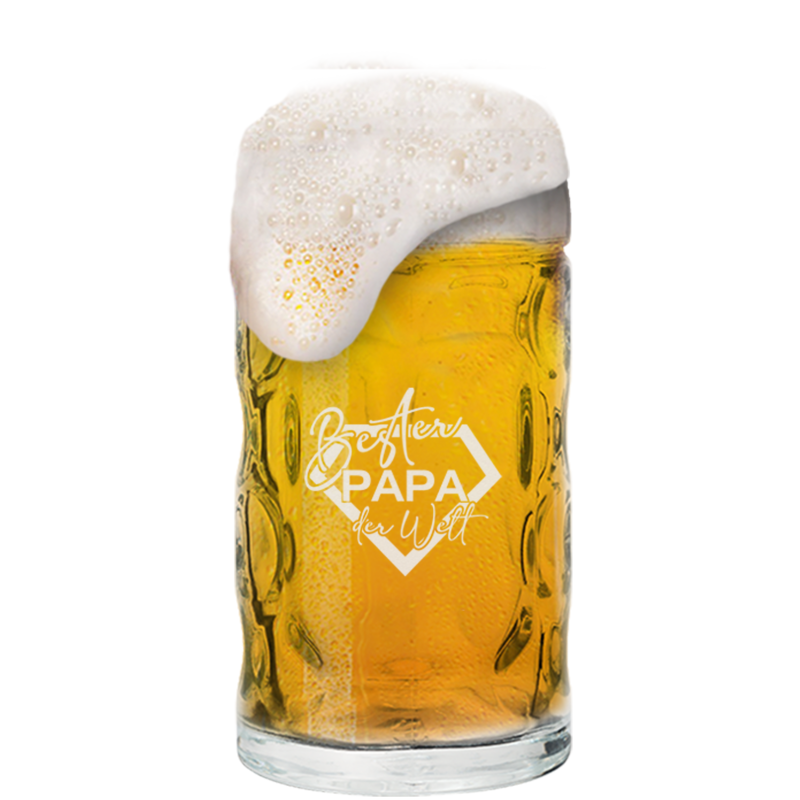 Bier Krug 0,5 Liter mit Vatertagsgravur