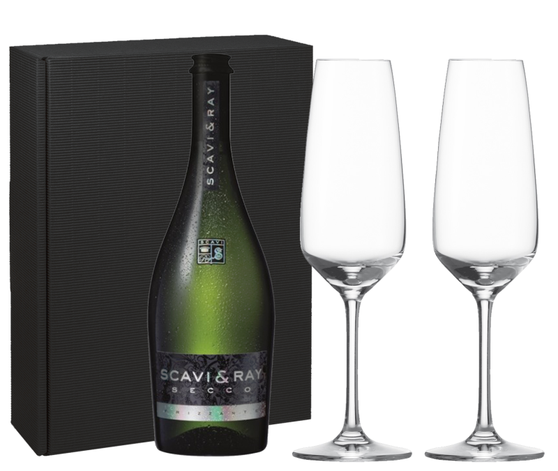 Leeres Taste Sekt Set Gläser