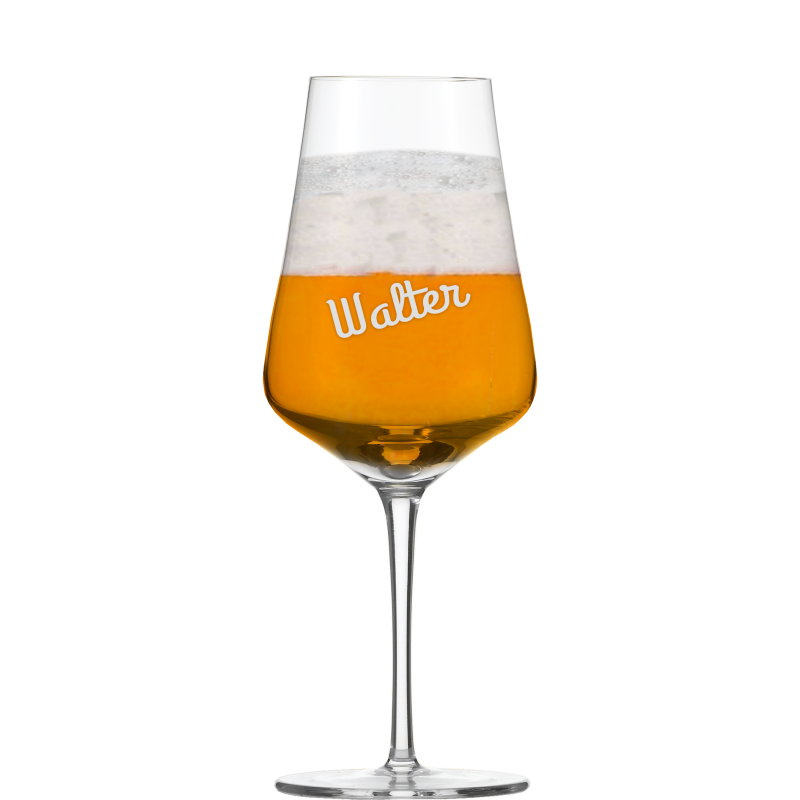 Befülltes Beer Tasting Glas mit persönlicher Gravur