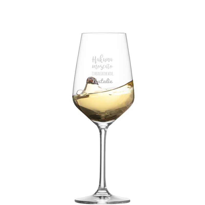 Befülltes Taste Glas mit persönlicher Gravur