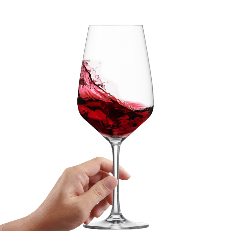 Taste Rotweinglas liegt perfekt in der Hand