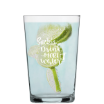 Graviertes Wasser Glas Charles Schumann Groß individuell