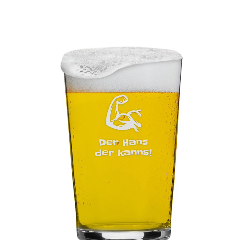 Graviertes Bier Glas Charles Schumann Groß individuell