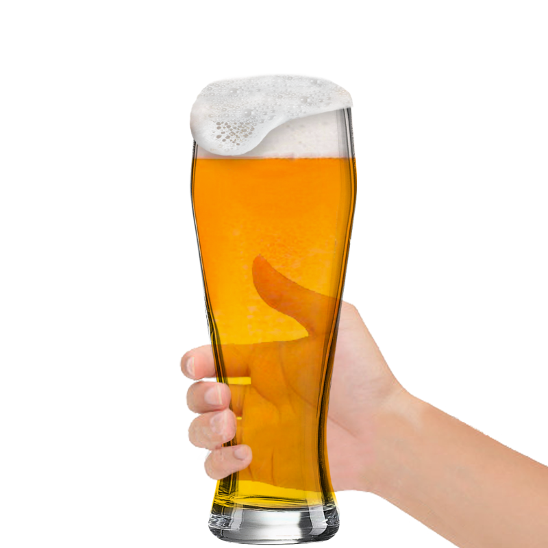 Bayern Weizenbierglas liegt perfekt in der Hand