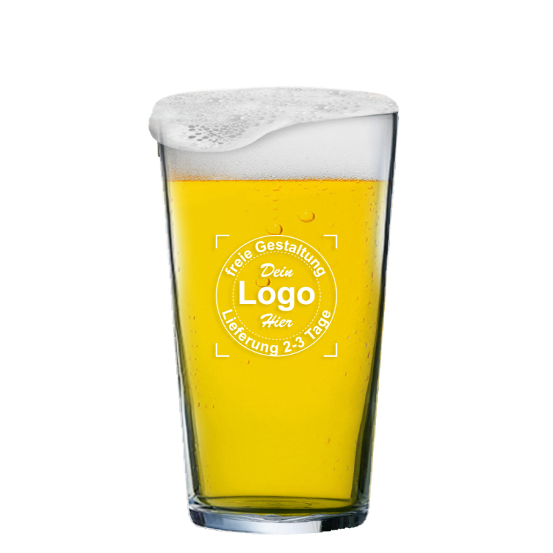 Graviertes Bier Glas Conique individuell