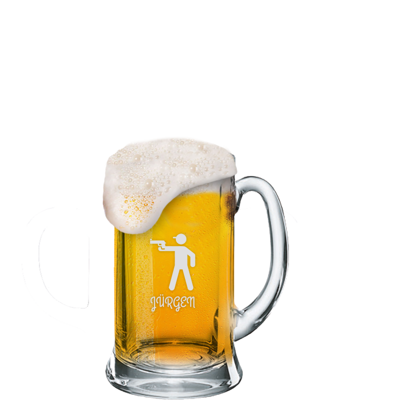 Gravierter Bier Krug Icon individuell