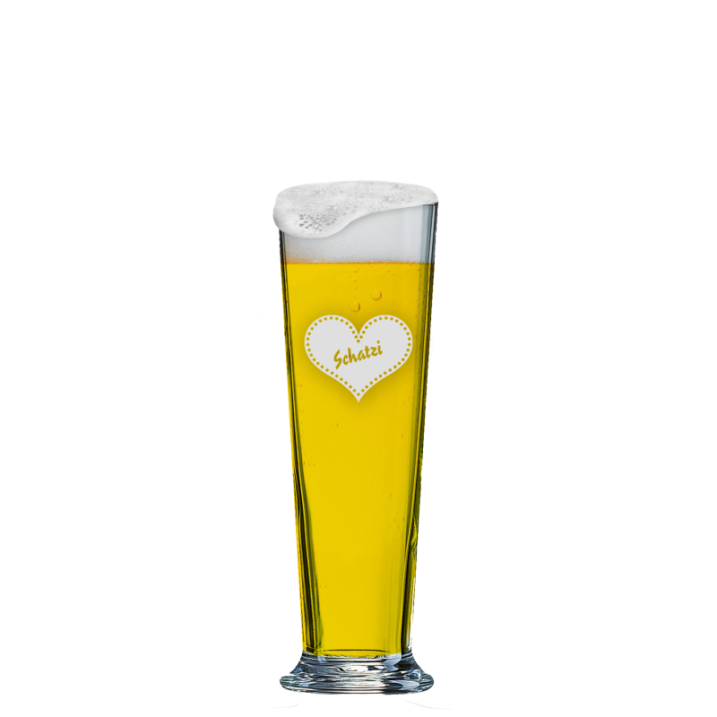 Graviertes Bier Pils Glas individuell