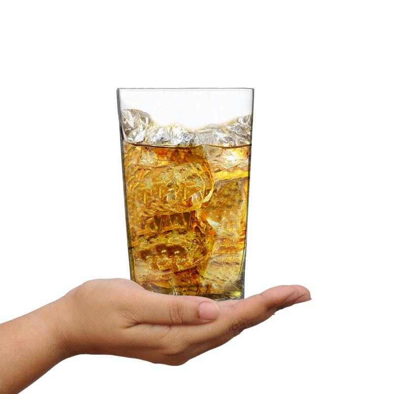 Befülltes Glas Charles Schumann klein mit persönlicher Gravur