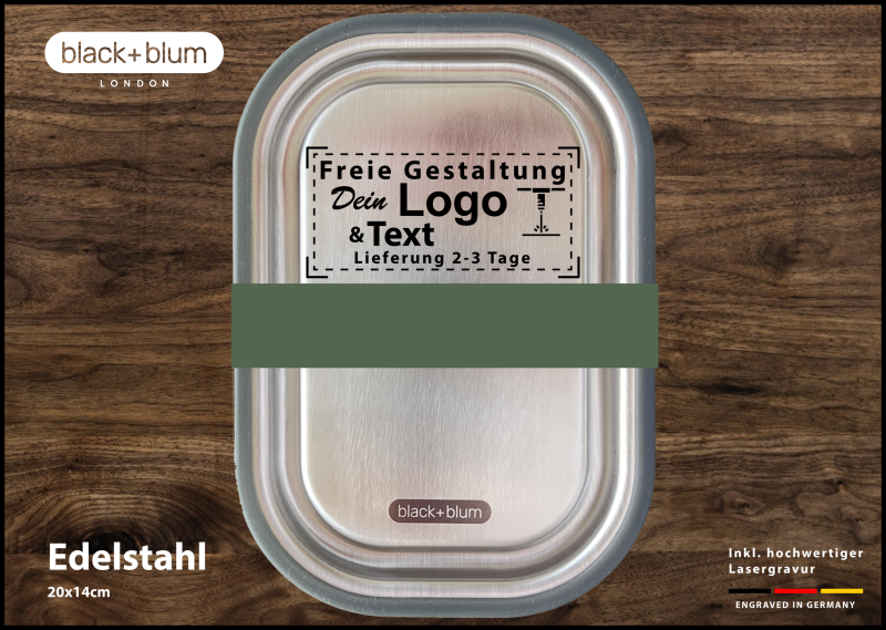 Vesperdose Black+Blum Grün zur persönlichen Gestaltung