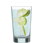 Graviertes Wasser Glas Charles Schumann klein individuell