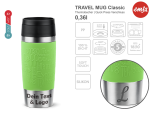 Thermobecher Emsa Limette mit mehreren Angaben vom Glas