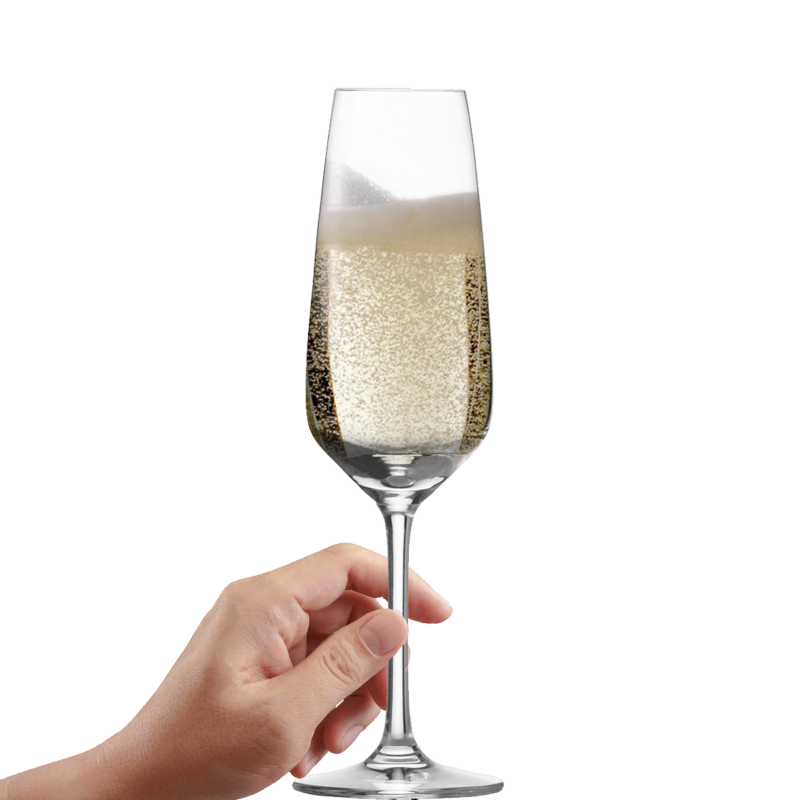 Taste Sektglas liegt perfekt in der Hand
