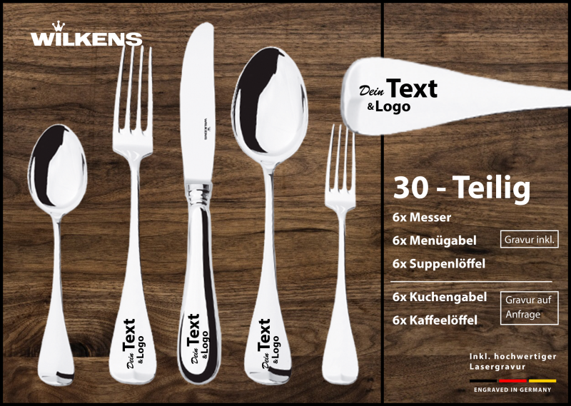 Wilkens Besteckset Alt Englisch zur Gravur