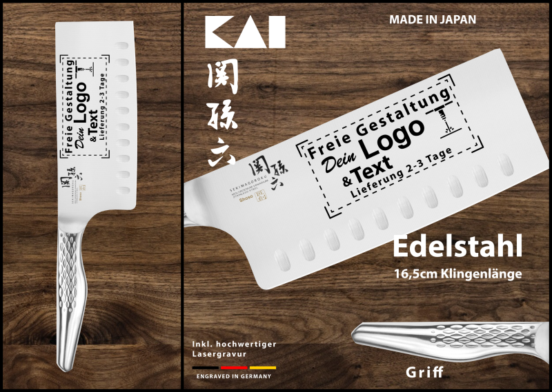 Kochmesser "China Kochmesser 6.5“ (16,5 cm)" zur persönlichen Gestaltung