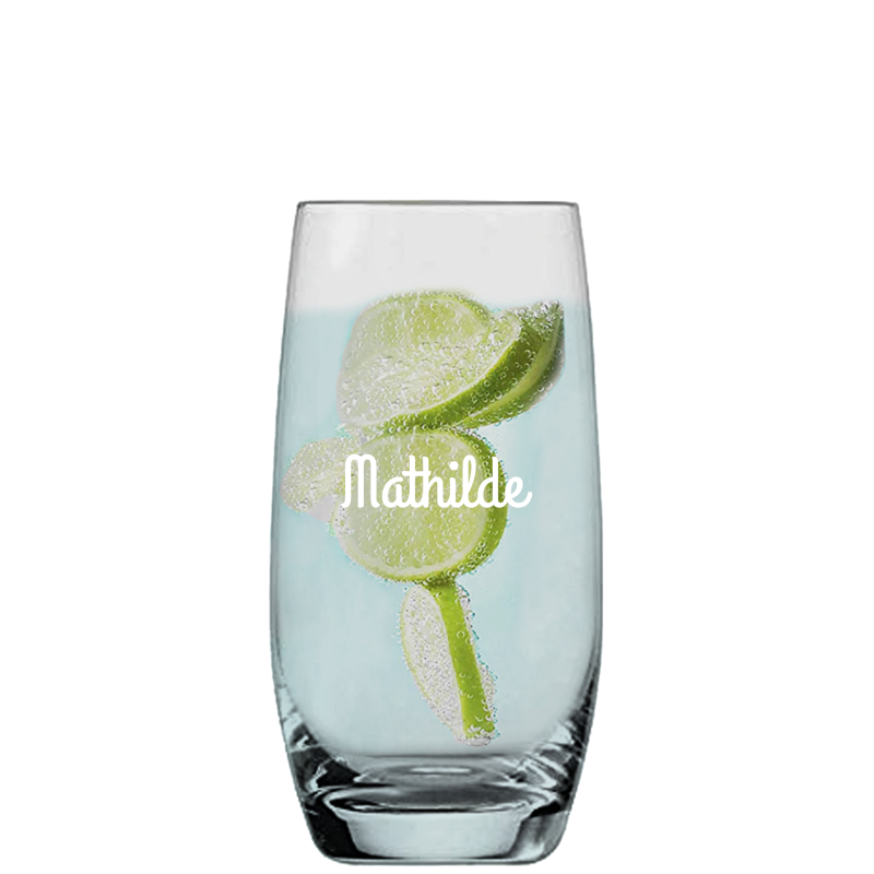 Befüllter Wasserbecher Banquet mit persönlicher Gravur