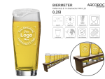 Willi Biermeter mit mehreren Angaben vom Glas