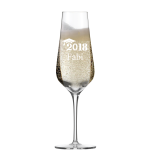 Befülltes Sektglas Fine Schott Zwiesel mit persönlicher Gravur