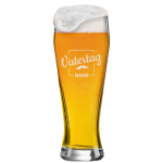 Bayern Weizen Bier Glas mit individueller Vatertags Gravur
