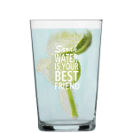 Befülltes Wasser Glas Charles Schumann Groß mit persönlicher Gravur 0,33