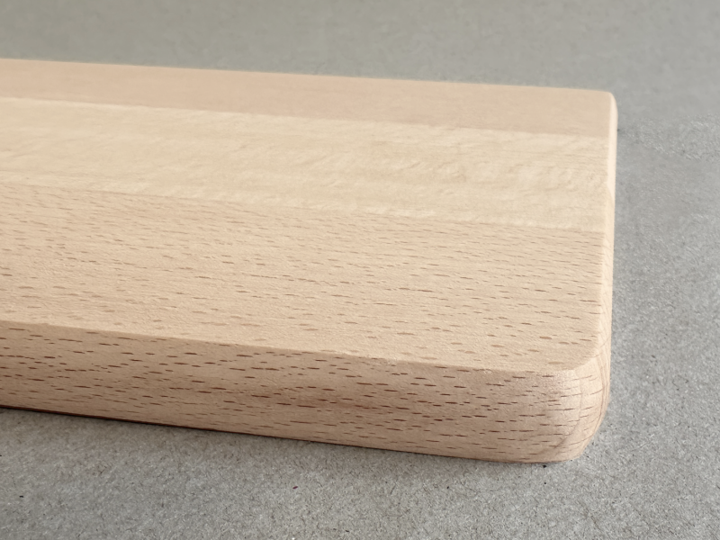 Schneidebrett Buche mit Griff Detailbild