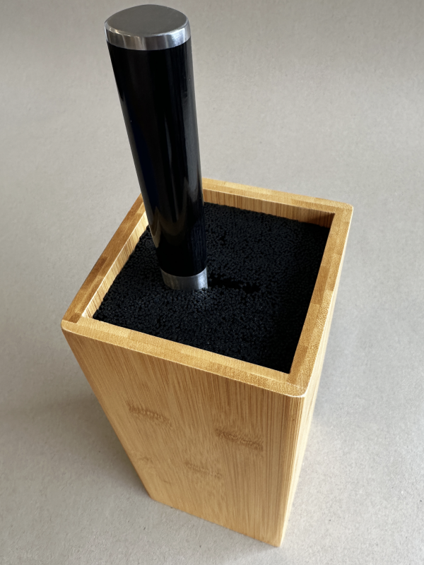 Detailbild Messerblock Bambus