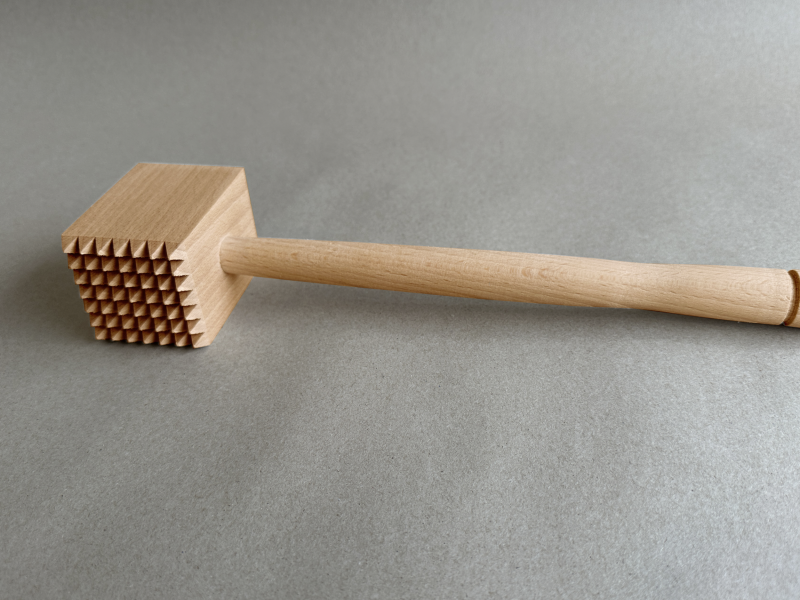 Fleischklopfer Buchenholz zur Gravur