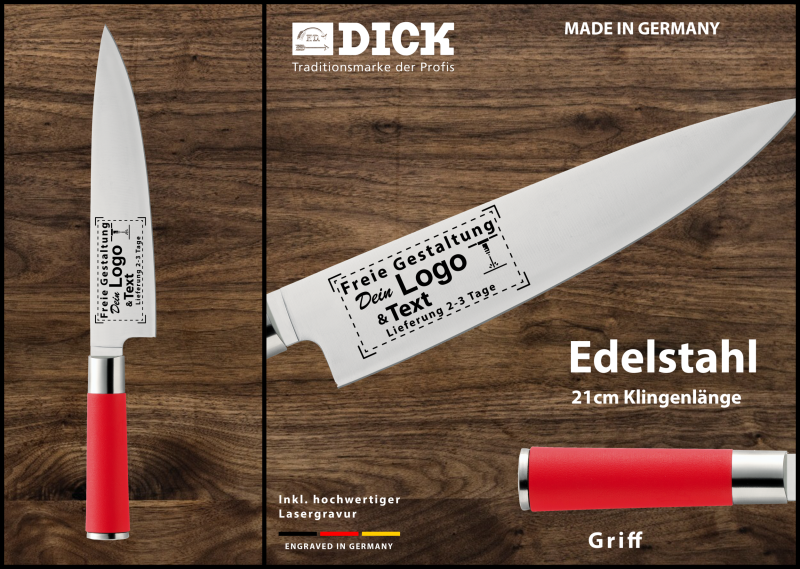 Kochmesser "Kochmesser 21 cm" zur persönlichen Gestaltung