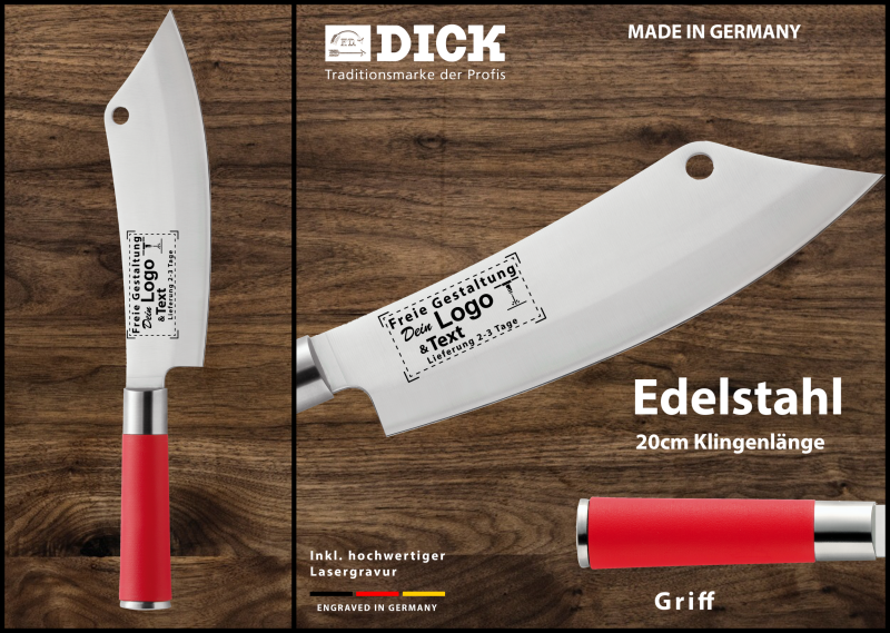 Kochmesser "AJAX 20 cm" zur persönlichen Gestaltung