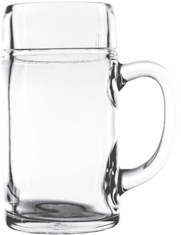 Leerer Bierkrug 1,0L  zur Gravur