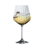 Befülltes Nachtmann Weiswein Glas mit persönlicher Gravur