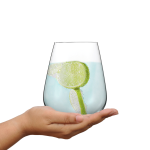 Authentis Wasserglas liegt perfekt in der Hand