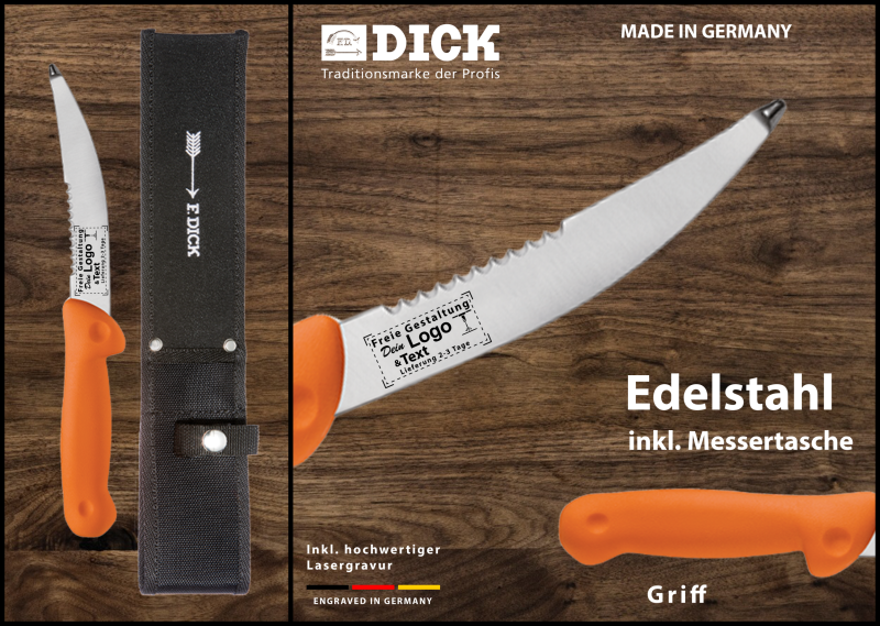 Jagdmesser "Aufbrechmesser inkl. Messertasche" zur persönlichen Gestaltung