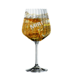 Befülltes Nachtmann Longdrinkglas mit persönlicher Gravur