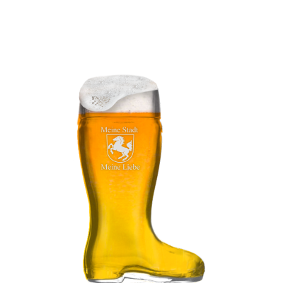 Bierstiefel Aus Kristallglas – 1 Liter, Spülmaschinenfest & Bruchresistent Für Zünftige Feste