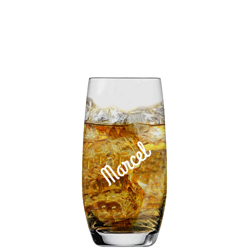 Befülltes Banquet Longdrinkglas mit persönlicher Gravur