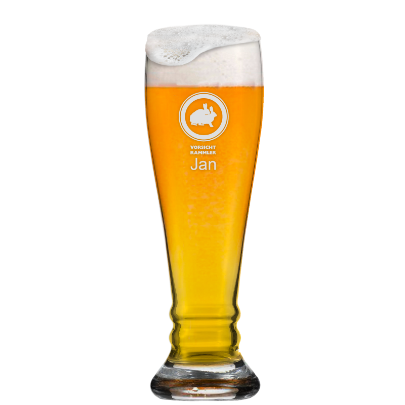 Graviertes Bier Bavaria Glas individuell