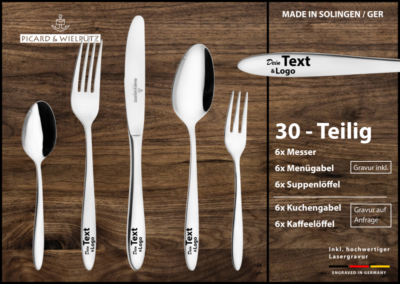 Picard & Wielpütz Besteckset Bozen zur Gravur