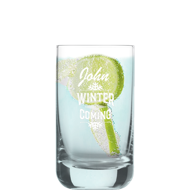 Befülltes Wasser Glas Convention mit persönlicher Gravur