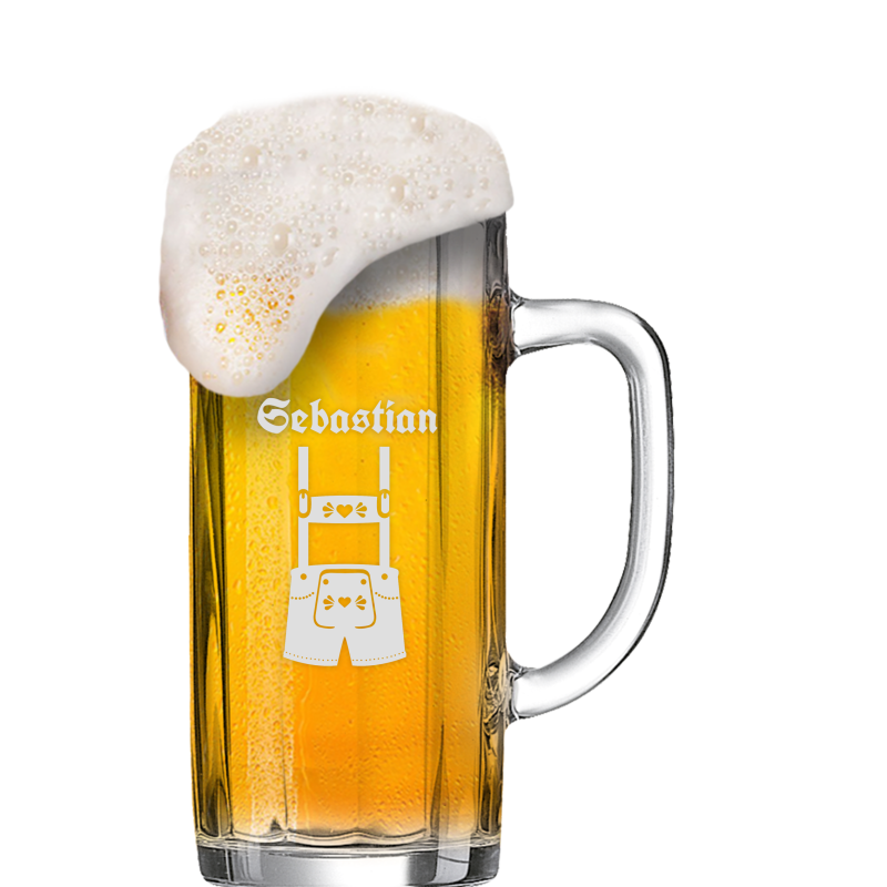 Gravierter Bier Krug Minden individuell