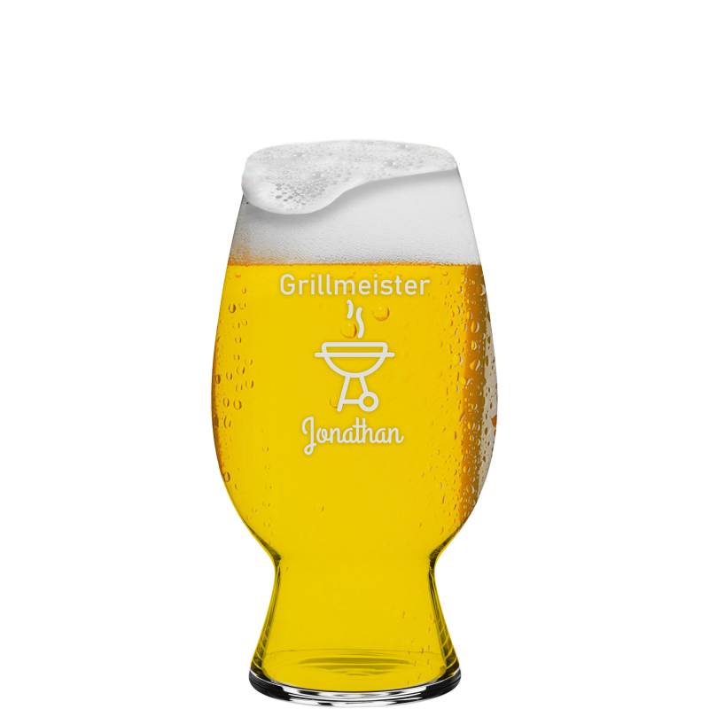 Graviertes Bier Witbeer Glas individuell