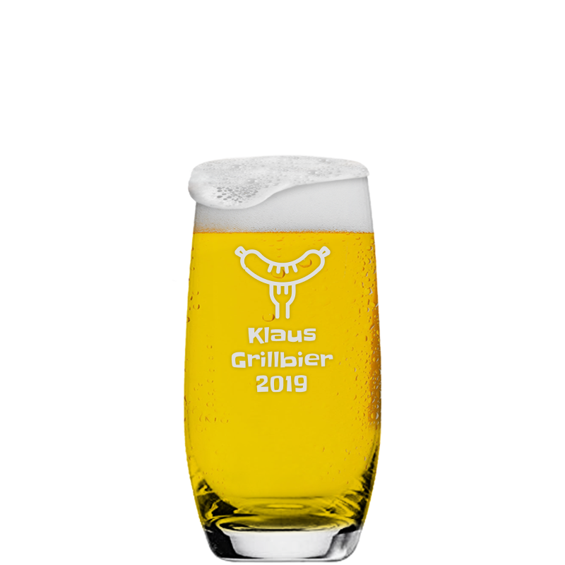 Graviertes Bier Glas individuell