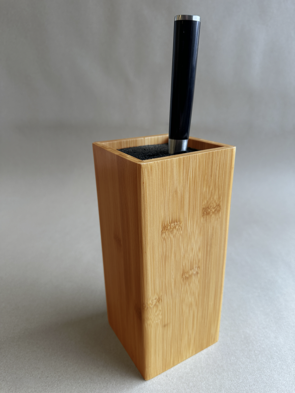 Detailbild Messerblock Bambus