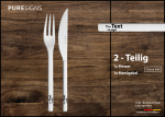 Pure Signs Steakset ONE zur Gravur