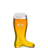 Befüllter Beer Stiefel mit persönlicher Gravur / Druck