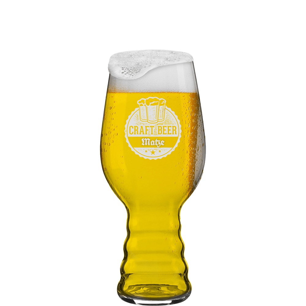 Craft Bierglas Druck Individuelle Gestaltung Logo Text
