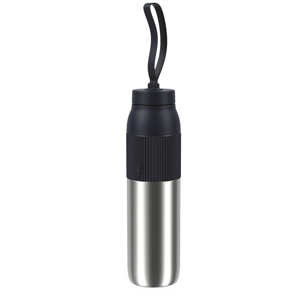 Emsa BEYOU Sleeve schwarz Thermo-Trinkflasche 0,7l